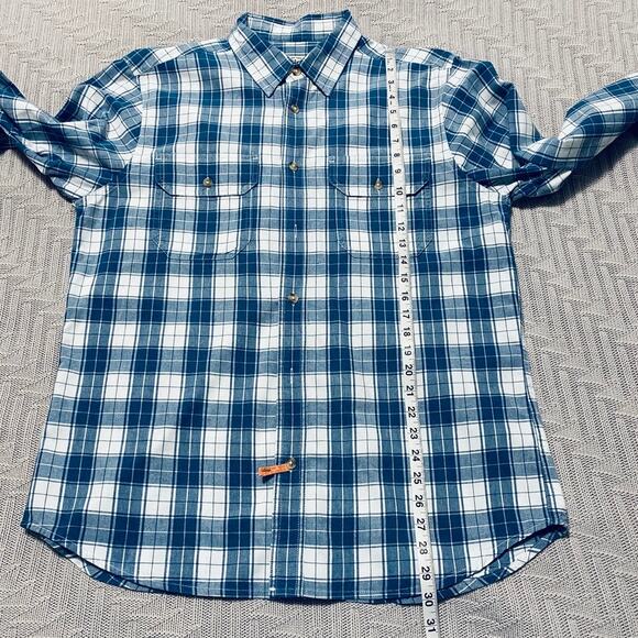 Orton Brothers blue plaid long sleeve button down - Picture 7 of 7